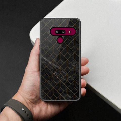 LG G8 ThinQ Cover - Black Marble Series - HQ Premium Shine Durable Shatterproof Case