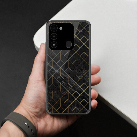 Tecno Spark Go 2022 Cover - Black Marble Series - HQ Premium Shine Durable Shatterproof Case