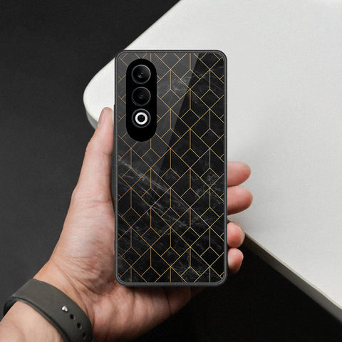 Oppo K12 Cover - Black Marble Series - HQ Premium Shine Durable Shatterproof Case