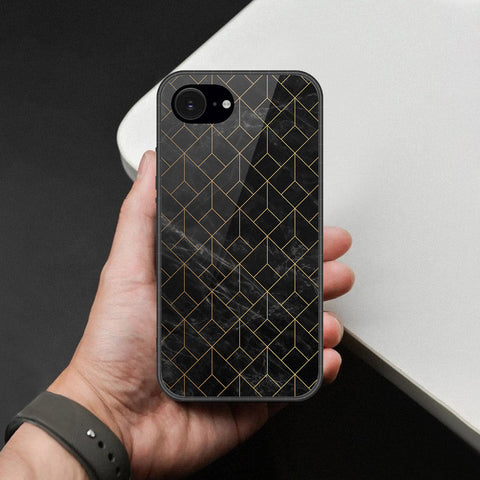 iPhone 16e Cover - Black Marble Series - HQ Premium Shine Durable Shatterproof Case
