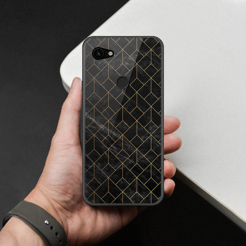 Google Pixel 3a Cover - Black Marble Series - HQ Premium Shine Durable Shatterproof Case