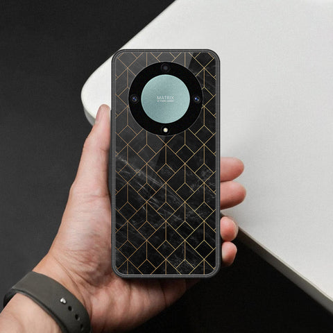 Honor X40 Cover - Black Marble Series - HQ Premium Shine Durable Shatterproof Case