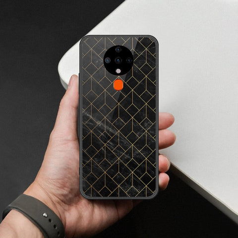 Tecno Spark Go 2020 Cover - Black Marble Series - HQ Premium Shine Durable Shatterproof Case