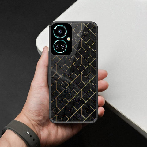 Tecno Camon 19 Cover - Black Marble Series - HQ Premium Shine Durable Shatterproof Case