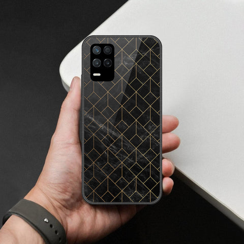 Realme Narzo 30 5G Cover - Black Marble Series - HQ Premium Shine Durable Shatterproof Case