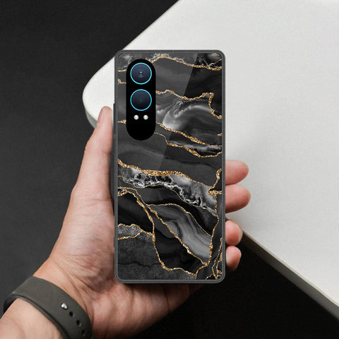 OnePlus Nord CE 4 Lite Cover - Black Marble Series - HQ Premium Shine Durable Shatterproof Case