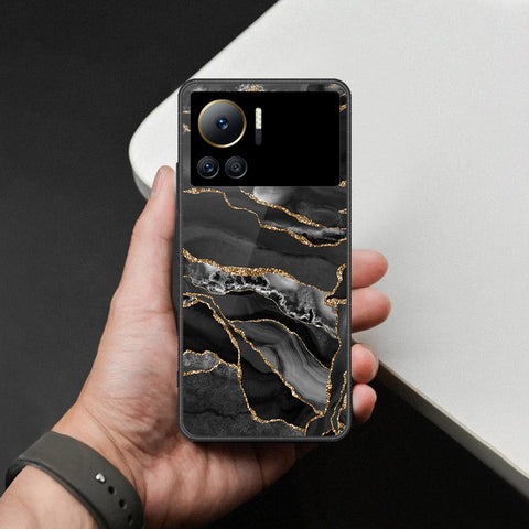 Infinix Note 12 VIP Cover - Black Marble Series - HQ Premium Shine Durable Shatterproof Case