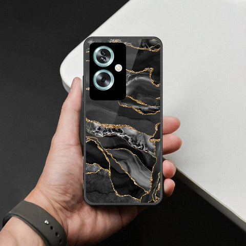 Oppo A79 Cover - Black Marble Series - HQ Premium Shine Durable Shatterproof Case