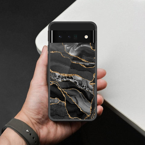 Google Pixel 6 Pro Cover - Black Marble Series - HQ Premium Shine Durable Shatterproof Case