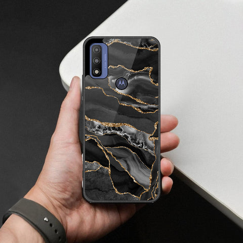 Motorola G Pure 2021 Cover - Black Marble Series - HQ Premium Shine Durable Shatterproof Case