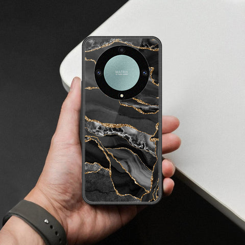 Honor X40 Cover - Black Marble Series - HQ Premium Shine Durable Shatterproof Case