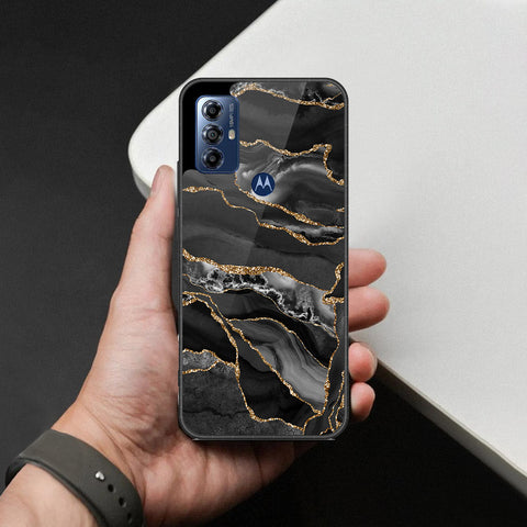 Motorola Moto G Power (2022) Cover - Black Marble Series - HQ Premium Shine Durable Shatterproof Case