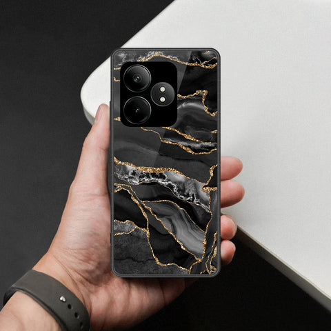 Realme GT Neo 6 Cover - Black Marble Series - HQ Premium Shine Durable Shatterproof Case