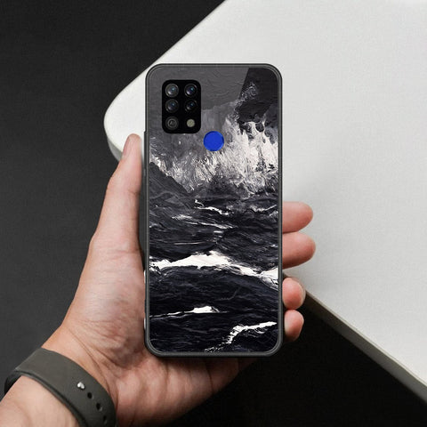 Tecno Pova LD7 Cover - Black Marble Series - HQ Premium Shine Durable Shatterproof Case