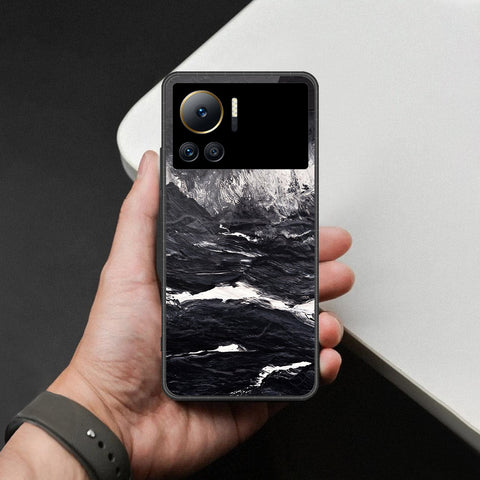 Infinix Note 12 VIP Cover - Black Marble Series - HQ Premium Shine Durable Shatterproof Case