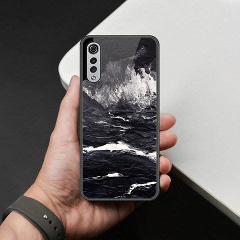 LG Velvet 5G Cover - Black Marble Series - HQ Premium Shine Durable Shatterproof Case