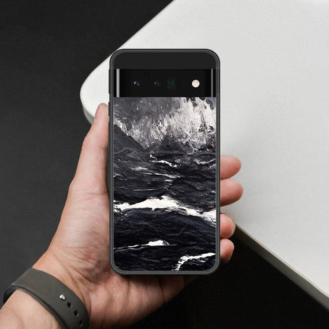 Google Pixel 6 Pro Cover - Black Marble Series - HQ Premium Shine Durable Shatterproof Case