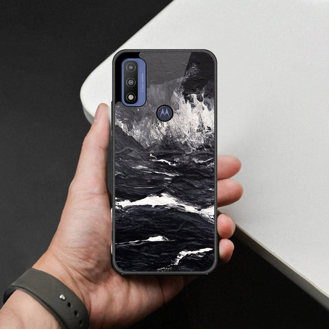 Motorola G Pure 2021 Cover - Black Marble Series - HQ Premium Shine Durable Shatterproof Case