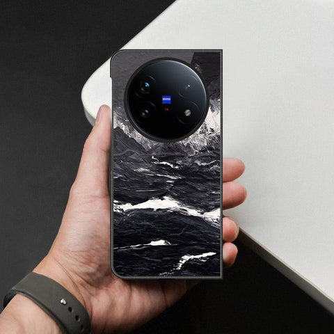 Vivo X Fold 5 Cover - Black Marble Series - HQ Premium Shine Durable Shatterproof Case