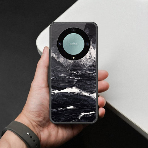Honor X40 Cover - Black Marble Series - HQ Premium Shine Durable Shatterproof Case