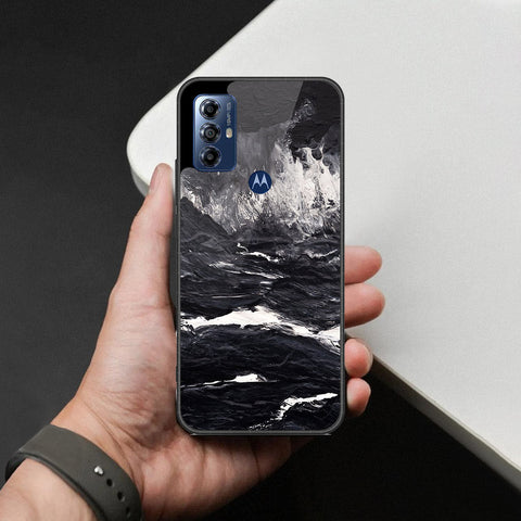 Motorola Moto G Power (2022) Cover - Black Marble Series - HQ Premium Shine Durable Shatterproof Case