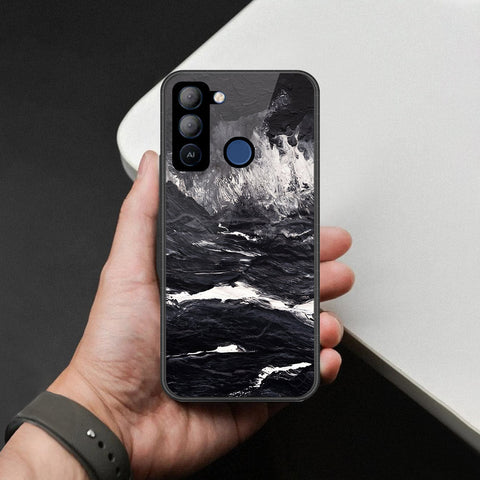 Tecno Pop 5 Pro Cover - Black Marble Series - HQ Premium Shine Durable Shatterproof Case