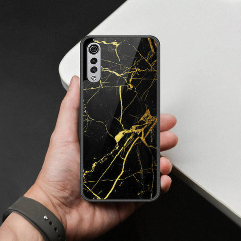LG Velvet 5G Cover - Black Marble Series - HQ Premium Shine Durable Shatterproof Case