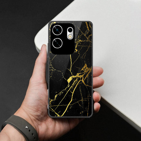 Infinix Zero 30 4G Cover - Black Marble Series - HQ Premium Shine Durable Shatterproof Case