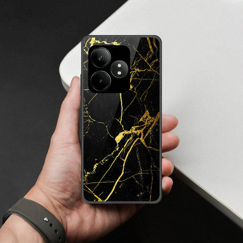 Realme GT Neo 6 Cover - Black Marble Series - HQ Premium Shine Durable Shatterproof Case