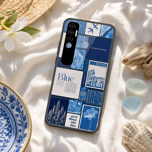 Tecno Spark 7 Pro Cover - ONation Aesthetic Collage Series - HQ Premium Shine Durable Shatterproof Case