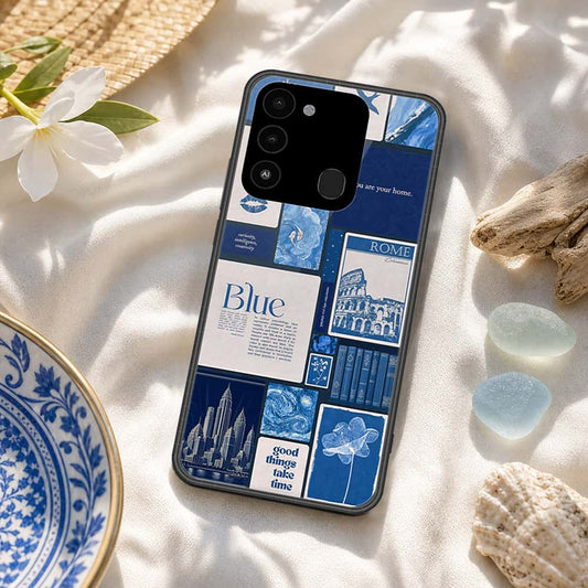 Tecno Spark 9 Cover - ONation Aesthetic Collage Series - HQ Premium Shine Durable Shatterproof Case