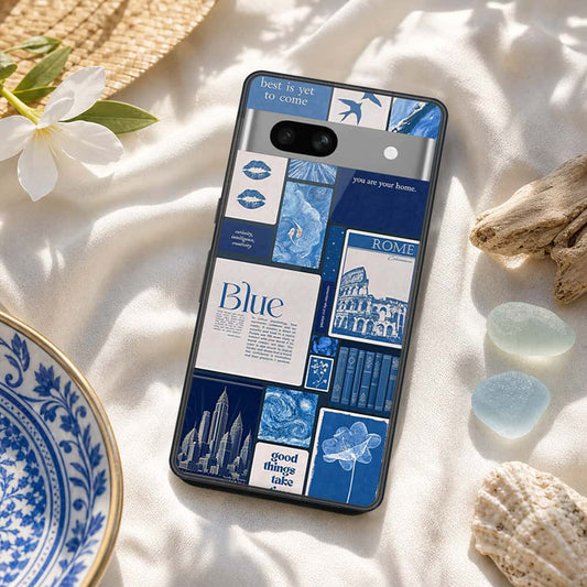 Google Pixel 7a Cover - ONation Aesthetic Collage Series - HQ Premium Shine Durable Shatterproof Case