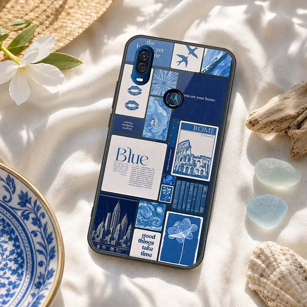 Motorola P40 Cover - ONation Aesthetic Collage Series - HQ Premium Shine Durable Shatterproof Case