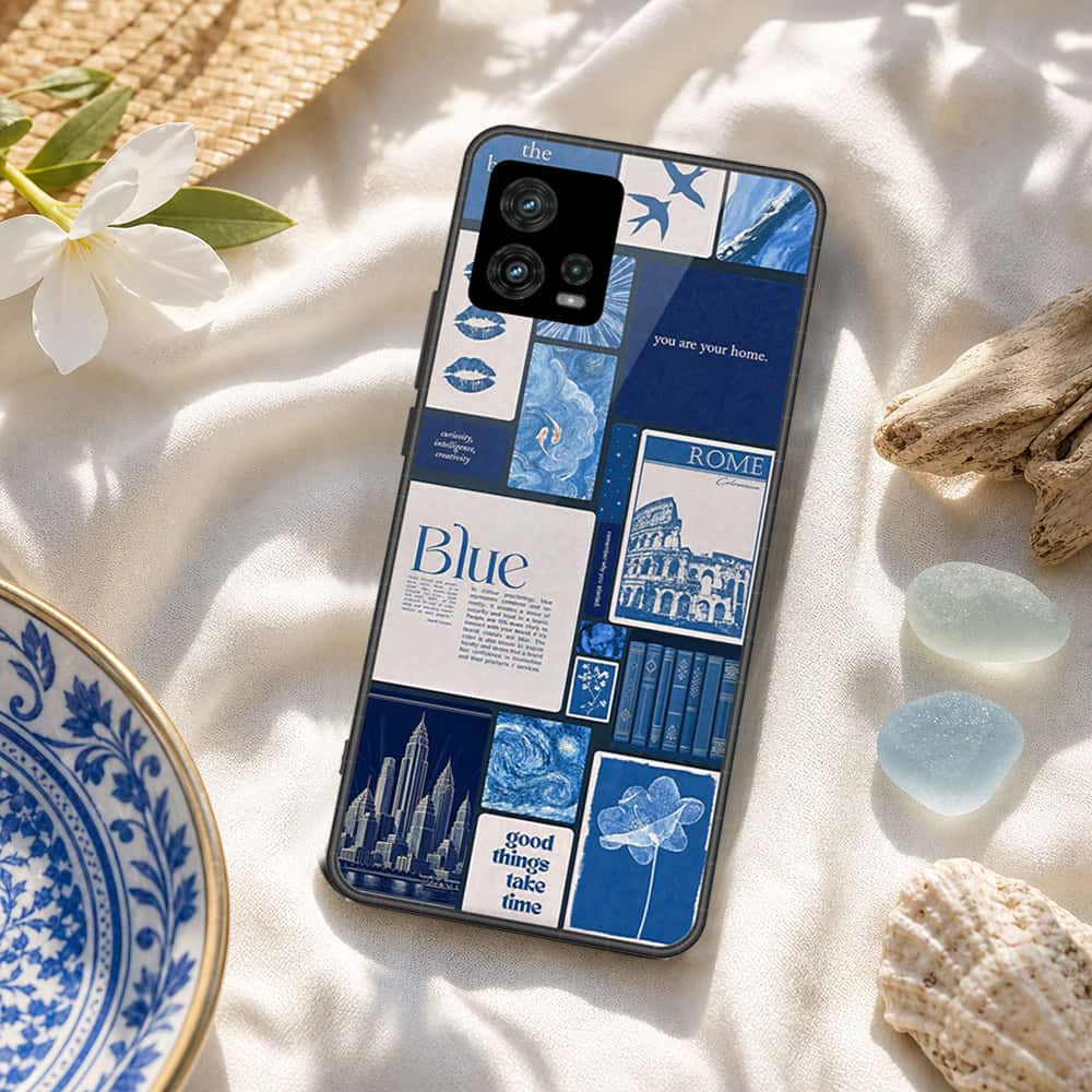 Motorola Moto G72 Cover - ONation Aesthetic Collage Series - HQ Premium Shine Durable Shatterproof Case