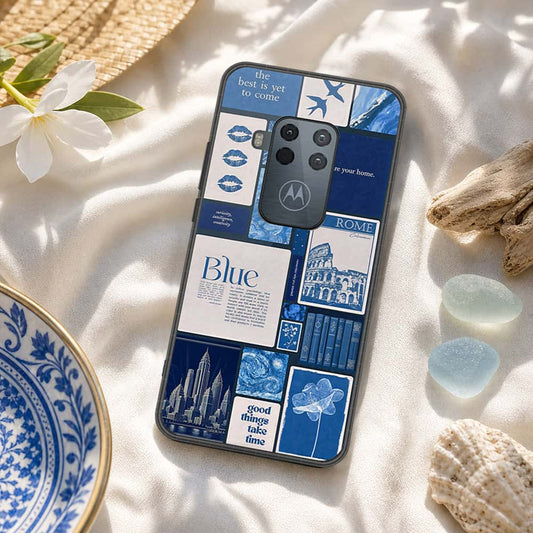Motorola One Zoom Cover - ONation Aesthetic Collage Series - HQ Premium Shine Durable Shatterproof Case