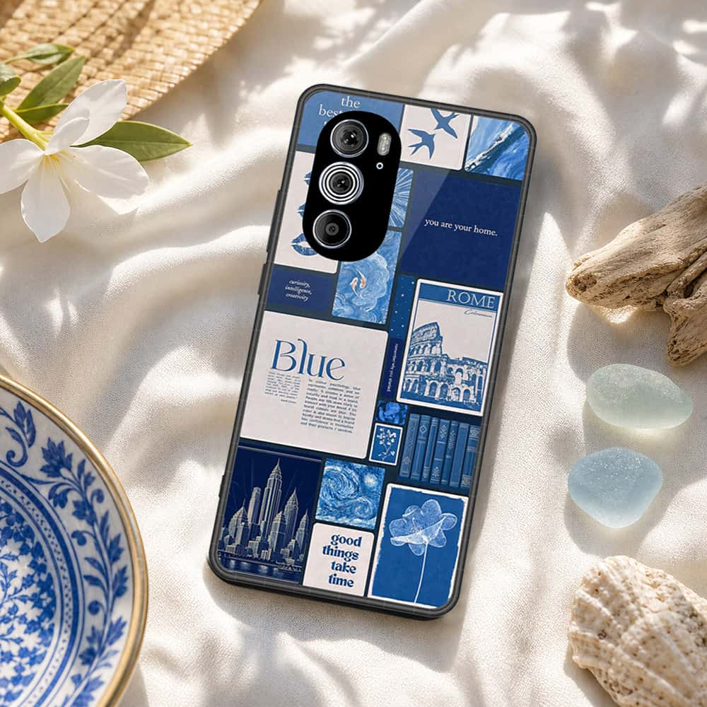 Motorola Edge x30 Cover - ONation Aesthetic Collage Series - HQ Premium Shine Durable Shatterproof Case