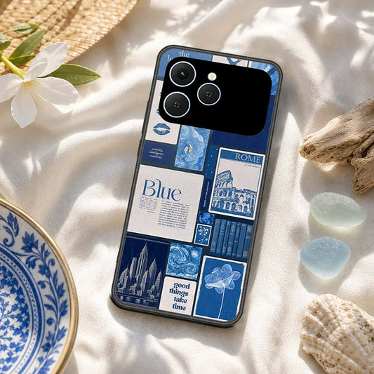 Tecno Spark 40 Cover - ONation Aesthetic Collage Series - HQ Premium Shine Durable Shatterproof Case