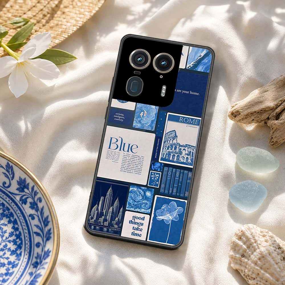 Motorola Edge 50 Ultra Cover - ONation Aesthetic Collage Series - HQ Premium Shine Durable Shatterproof Case