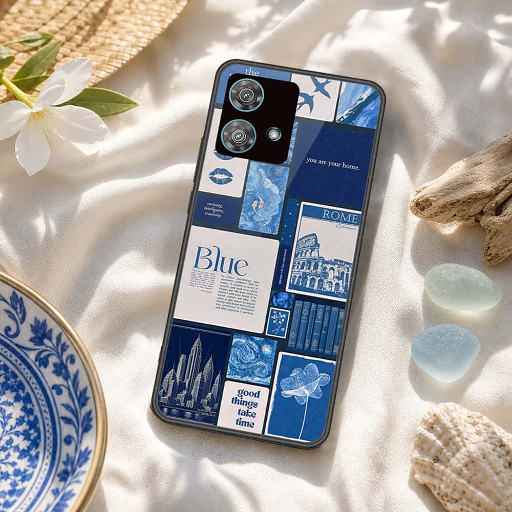 Motorola Edge 40 Neo Cover - ONation Aesthetic Collage Series - HQ Premium Shine Durable Shatterproof Case