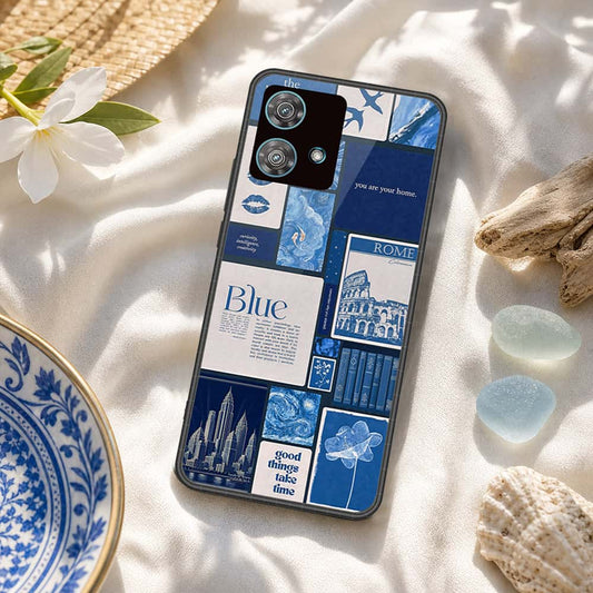 Motorola Edge 40 Neo Cover - ONation Aesthetic Collage Series - HQ Premium Shine Durable Shatterproof Case