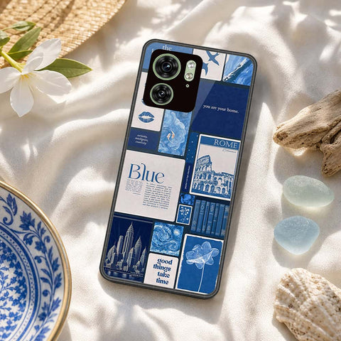 Motorola Edge 40 Cover - ONation Aesthetic Collage Series - HQ Premium Shine Durable Shatterproof Case