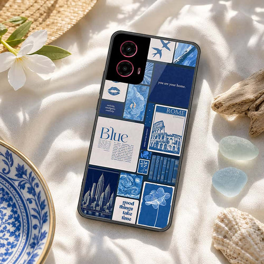 Motorola Moto G45 Cover - ONation Aesthetic Collage Series - HQ Premium Shine Durable Shatterproof Case
