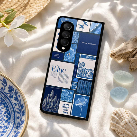 Samsung Galaxy Z Fold 3 5G Cover - ONation Aesthetic Collage Series - HQ Premium Shine Durable Shatterproof Case