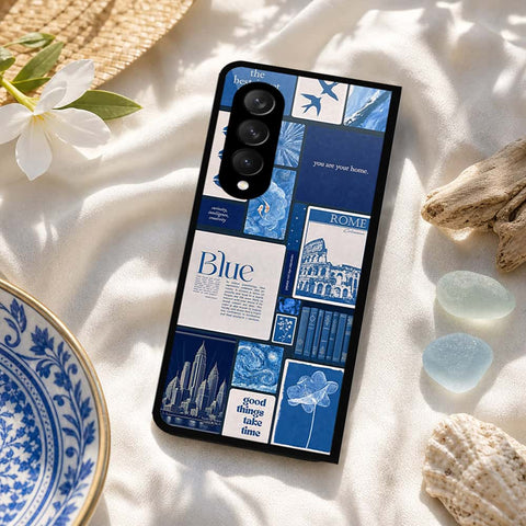 Samsung Galaxy Z Fold 3 5G Cover - ONation Aesthetic Collage Series - HQ Premium Shine Durable Shatterproof Case