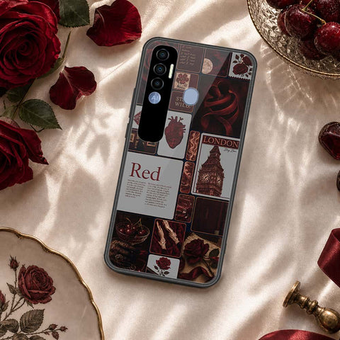 Tecno Spark 7 Pro Cover - ONation Aesthetic Collage Series - HQ Premium Shine Durable Shatterproof Case