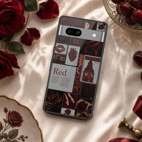 Google Pixel 7a Cover - ONation Aesthetic Collage Series - HQ Premium Shine Durable Shatterproof Case