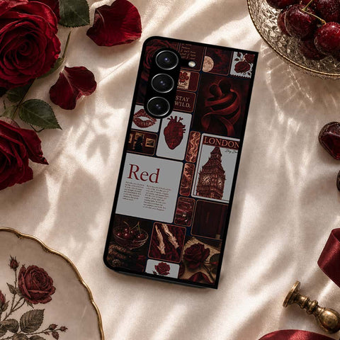 Samsung Galaxy Z Fold 5 5G Cover - ONation Aesthetic Collage Series - HQ Premium Shine Durable Shatterproof Case