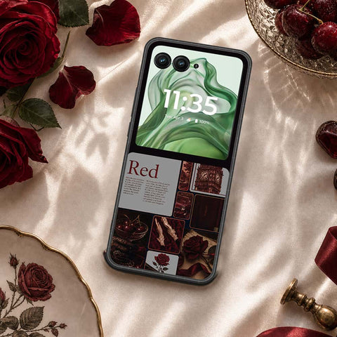 Motorola Razr 50 Ultra Cover - ONation Aesthetic Collage Series - HQ Premium Shine Durable Shatterproof Case