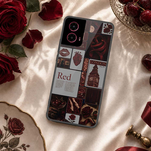 Motorola Moto G45 Cover - ONation Aesthetic Collage Series - HQ Premium Shine Durable Shatterproof Case
