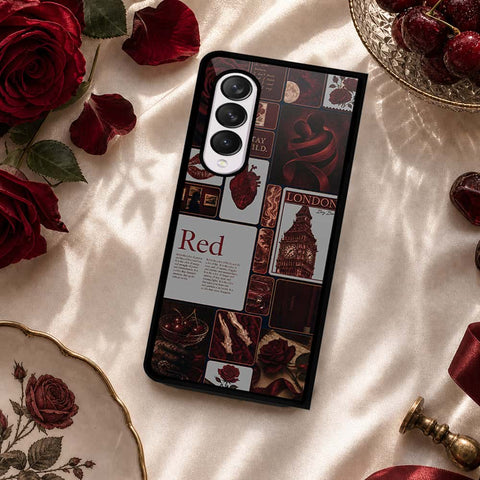 Samsung Galaxy Z Fold 4 5G Cover - ONation Aesthetic Collage Series - HQ Premium Shine Durable Shatterproof Case